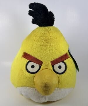 Angry Birds Plush Chuck Yellow 8” Commonwealth 2010 - New with Tags